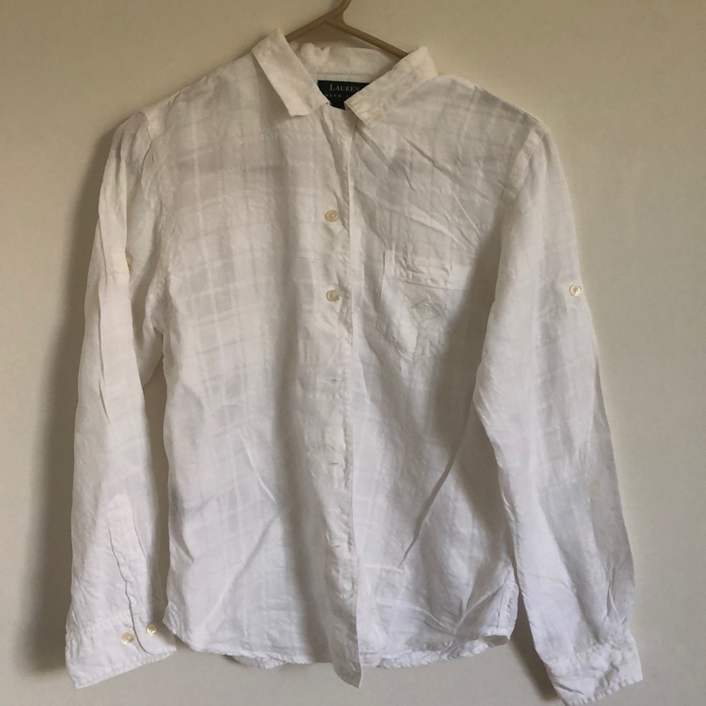 Ralph Lauren linen button down shirt